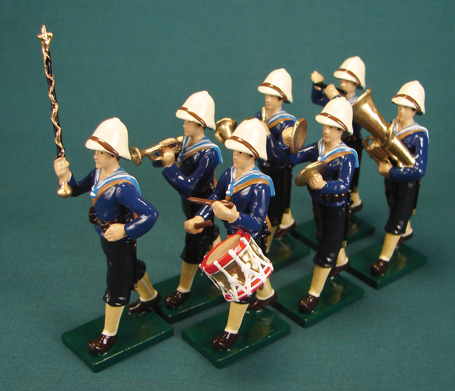 238B - Military band, German Colonial Navy regt., winter uniform, WWI