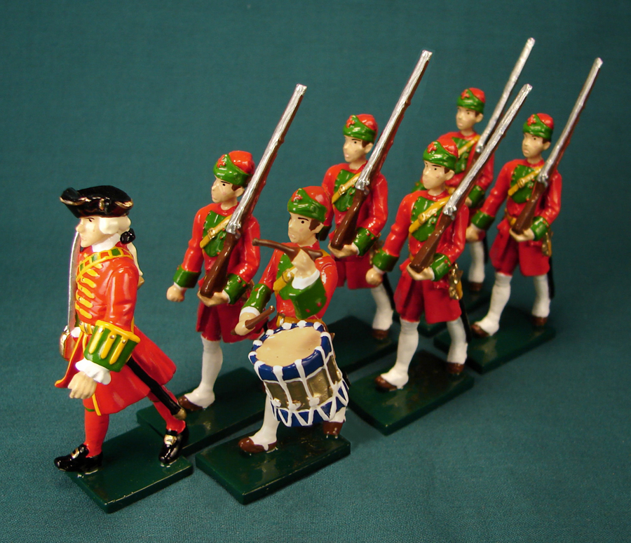 253 - Fusiliers, 1st French company, Bussy army, India, 1755