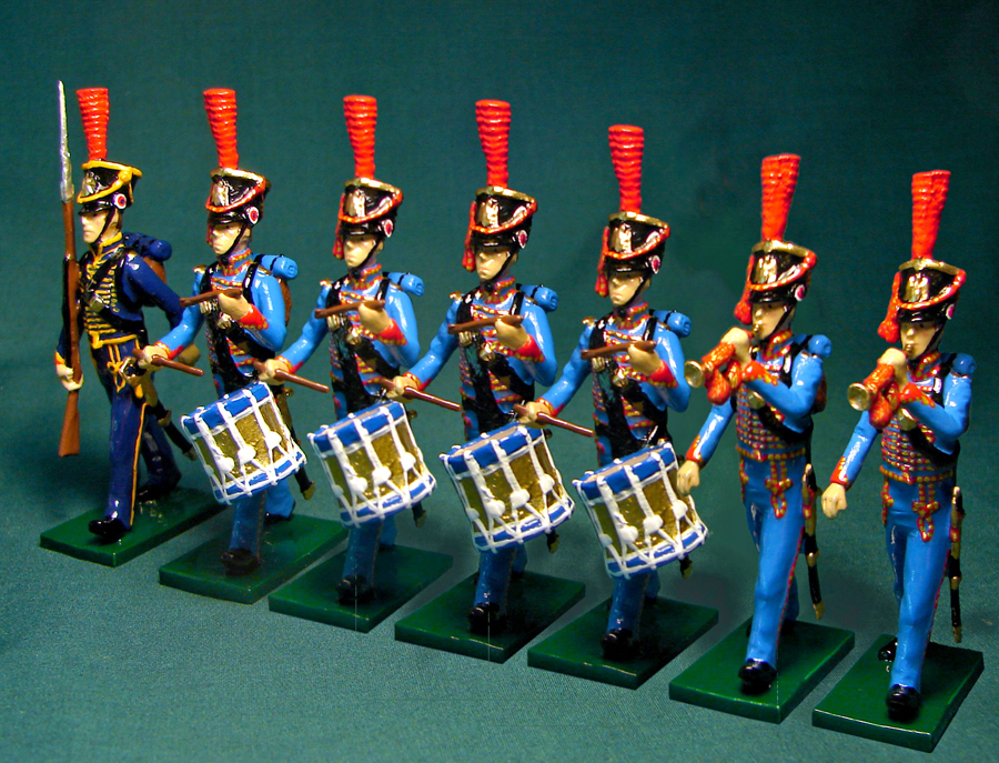 199 - Drummers & Trumpeters line, French Marines de la Garde, 1808-15