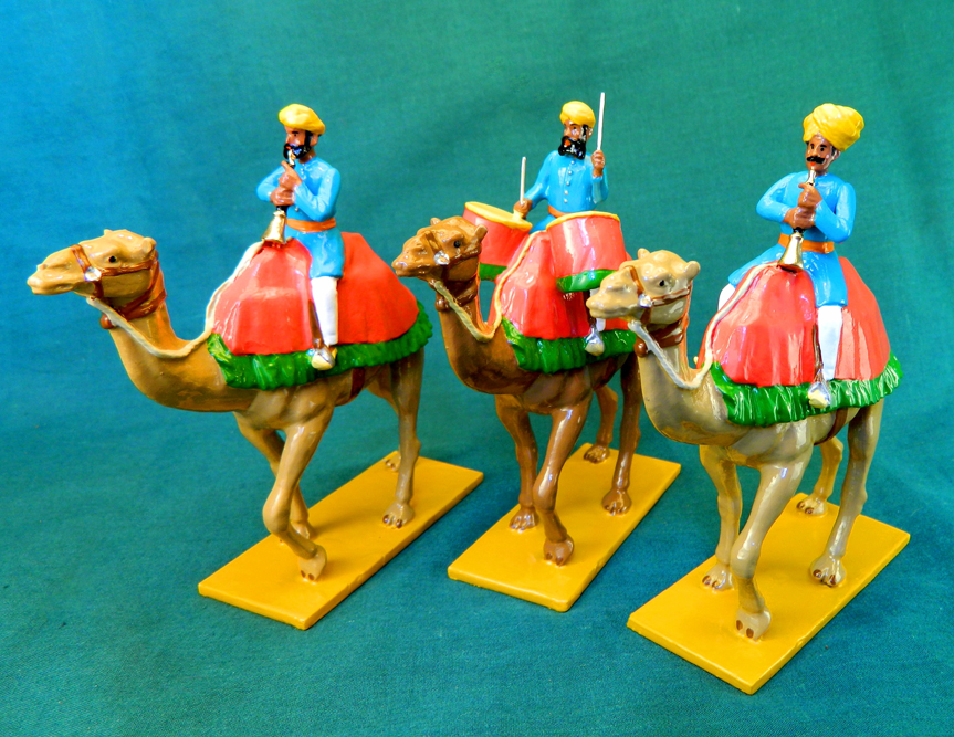 341 - Alwar Camel Band, Kettledrummer and Horns, Delhi Durbar, 1903