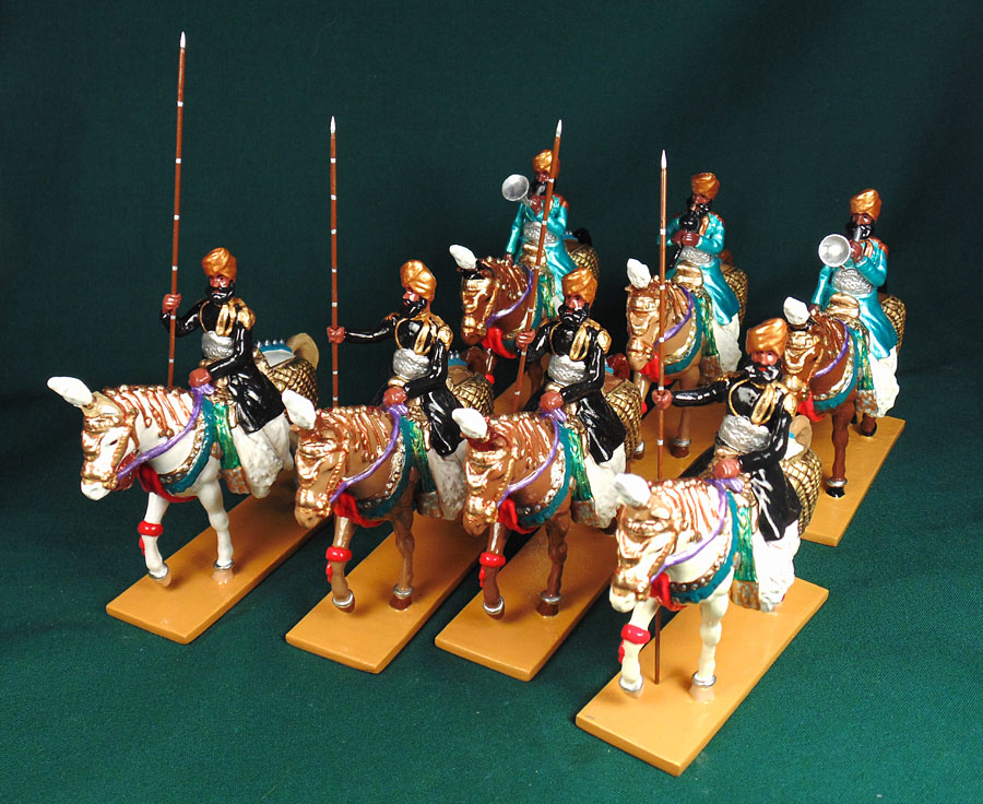 462-463 - Alwar`s Cavalry Group, Delhi Durbar, 1903. </br>Limited edition. Painted by Ana Donzino.