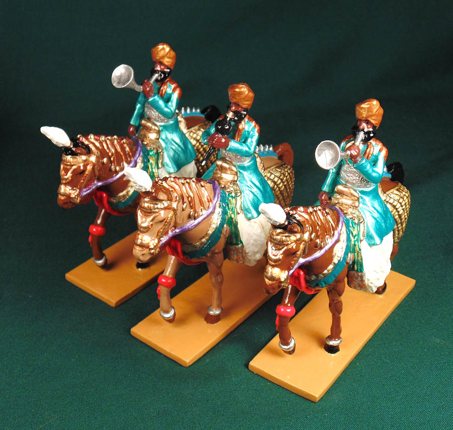 463 - Alwar`s Mounted Band, Delhi Durbar, 1903. </br>Limited edition. Painted by Ana Donzino.
