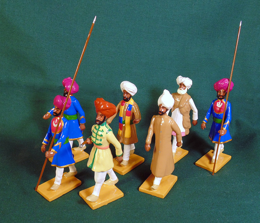 465 - Escort Guards from Bahawalpur, Group Left, Delhi Durbar 1903. Limited edition. Painted by Ana Donzino.