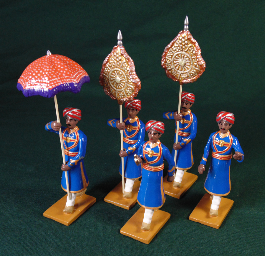 Parasol and Emblem Carriers from Maler Kotla