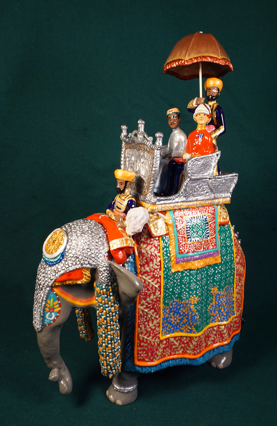494 - State elephant of Rampur, Delhi Durbar, 1903. Limited Edition of 12. Painted by Ana Donzino.